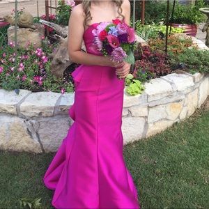 Bright fuchsia/pink prom dress